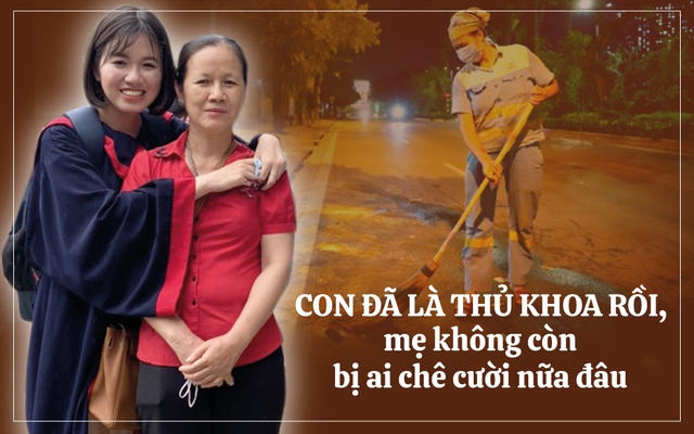 Cô lao công một mình tần tảo, nuôi con trở thành thủ khoa ĐH Bách khoa Hà Nội