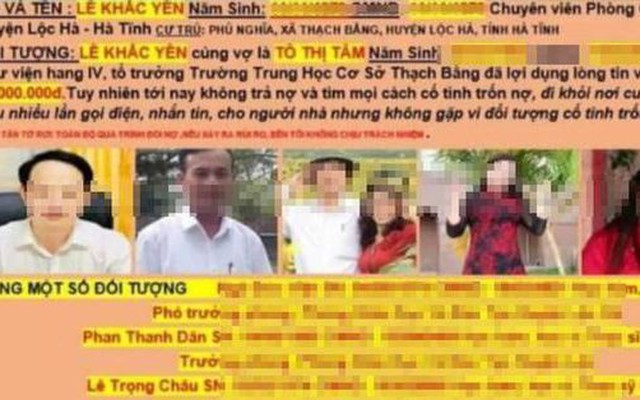 Lãnh đạo các phòng GD-ĐT bất ngờ bị đòi nợ, bêu riếu trên mạng