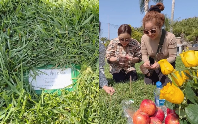 Lê Giang thăm mộ nghệ sĩ Ngọc Đáng: Đứng hát vọng cổ, gợi nhớ lại kỷ niệm khó quên