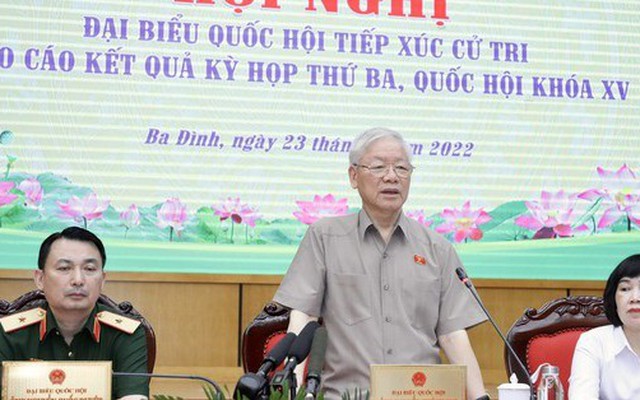Tổng Bí thư Nguyễn Phú Trọng: "Con chị nó đi, con dì nó lớn", không lo không có cán bộ làm việc
