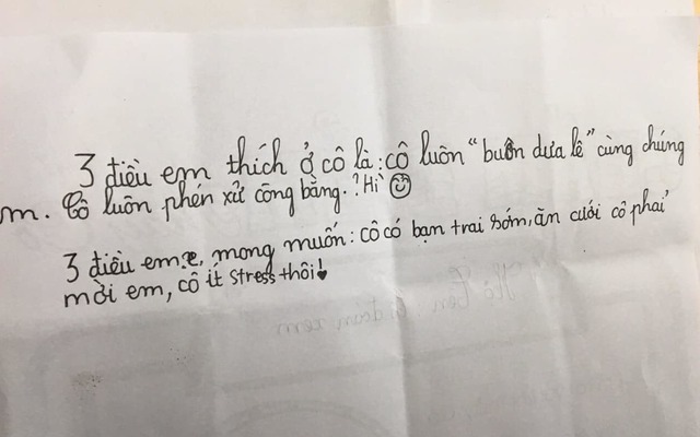 Cho học sinh chấm điểm cô chủ nhiệm, nữ giáo viên bị 'chấn động mạnh' trước đám trò dễ thương