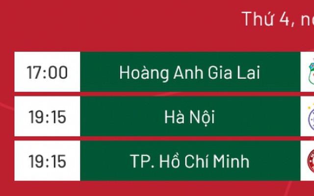 Lịch thi đấu V-League 2022 hôm nay (20/7): Hà Nội FC và HAGL "dễ thở"