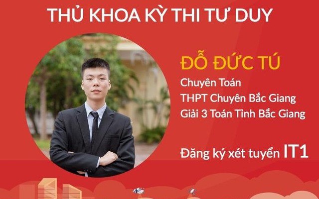 Xuất hiện Thủ khoa 3 tổ hợp xét tuyển kỳ thi đánh giá tư duy của Trường ĐH Bách khoa Hà Nội