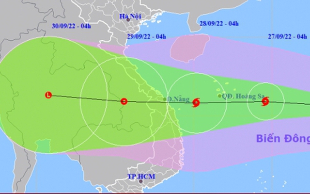 Bão Noru giật cấp 14 khi vào Biển Đông, trở thành cơn bão số 4