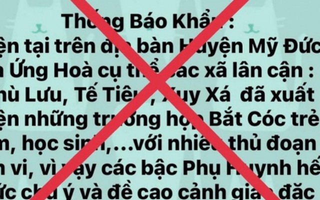 Giám đốc Công an Hà Nội: Xử lý nghiêm đối tượng tung tin “Bắt cóc trẻ em”
