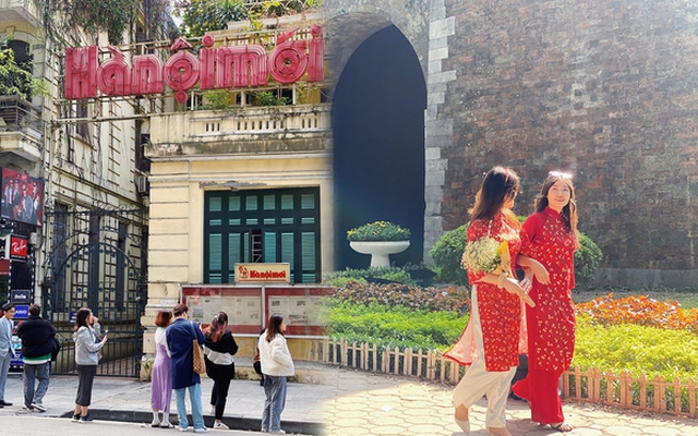 Giới trẻ Hà Nội tưng bừng rủ nhau đi chơi ngày đầu năm, thời tiết hửng nắng cực chiều lòng người