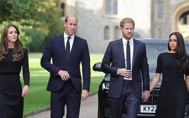 Vua Charles, William - Kate và Harry - Meghan đều bị sụt giảm danh tiếng