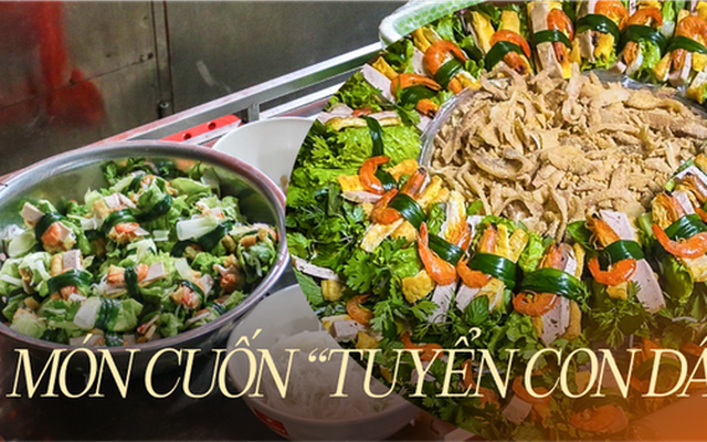 Cuốn hoàng hậu - món ăn “tuyển con dâu” của người Hải Phòng mỗi dịp Tết