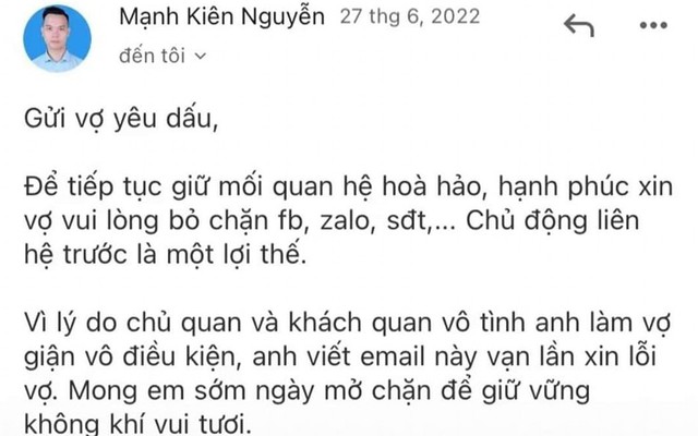 Vợ giận dỗi cắt đứt mọi liên lạc, chồng tung chiêu làm hòa khiến đối phương phải "xuống nước"