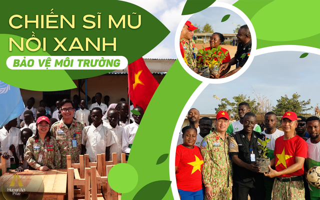 Chiến sĩ Mũ nồi xanh Việt Nam gây tiếng vang quốc tế với chiến dịch bảo vệ môi trường ở Nam Sudan