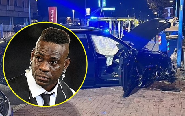 Balotelli gặp tai nạn, xe sang giá 5 tỷ đồng hỏng nặng