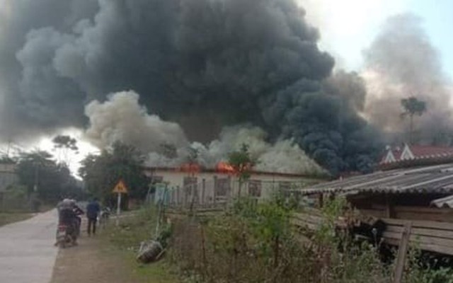 Sơn La: Cháy lớn ở trường học bán trú, một học sinh lớp 9 tử vong