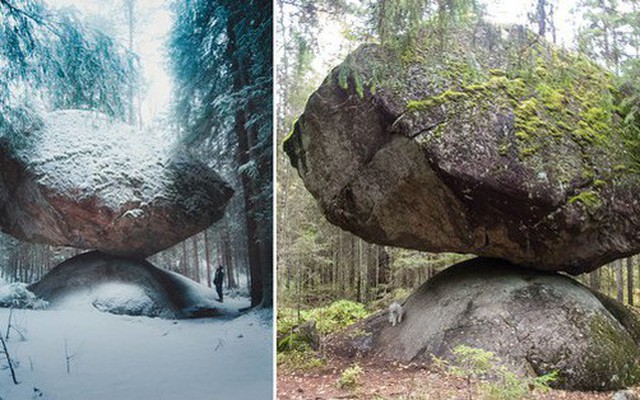 Kummakivi: Tảng đá thách thức 'trọng lực' bí ẩn tại Phần Lan