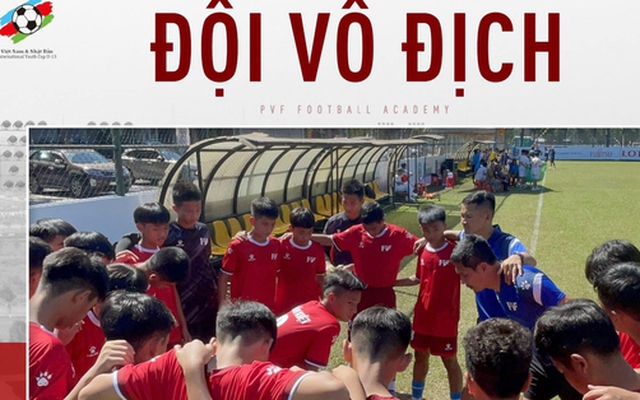 U13 PVF vô địch giải bóng đá quốc tế