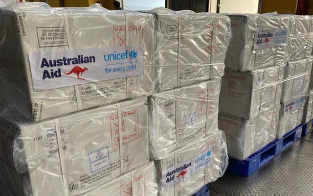 Chính phủ Australia viện trợ Việt Nam 490.600 liều vaccine ‘5 trong 1’