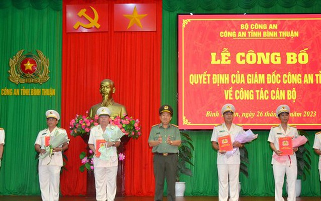 Công an Bình Thuận điều động, bổ nhiệm nhiều vị trí chủ chốt