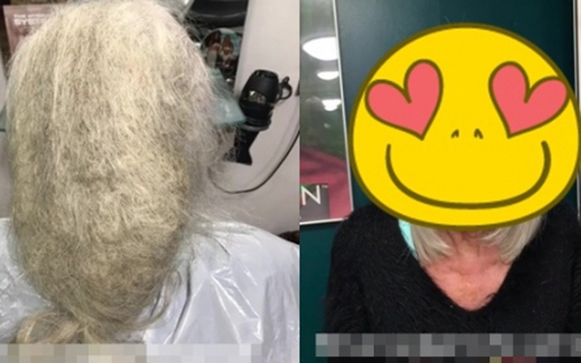 Bà cụ mang "cục tóc" cả năm không gội đến khiến chủ tiệm tóc kinh hãi, kết quả sau 7 tiếng đồng hồ làm cho dân mạng phải thán phục