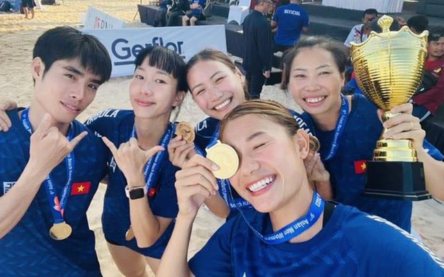Bóng ném bãi biển nữ Việt Nam giành HCV vô địch châu Á