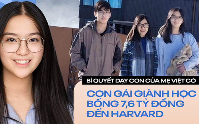 8 bí quyết của mẹ Việt giúp con gái giành học bổng 7,6 tỷ đồng của Harvard: Cùng con ngồi vào bàn học, yêu cầu con đi ngủ từ 8h30 tối, mỗi ngày luôn nói 1 câu