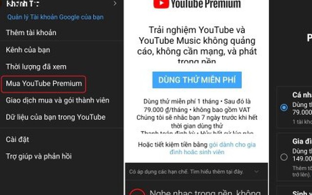 Cách đăng ký YouTube Premium tại Việt Nam