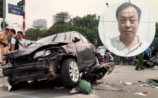 Khởi tố tài xế ô tô tông liên hoàn 17 xe máy ở Hà Nội