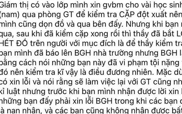 Vụ giám thị cho lột quần áo nam sinh: Trường Hermann Gmeiner nói gì?