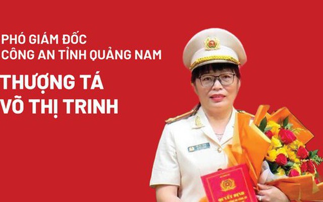 Chân dung nữ Thượng tá Võ Thị Trinh - Phó Giám đốc Công an tỉnh Quảng Nam