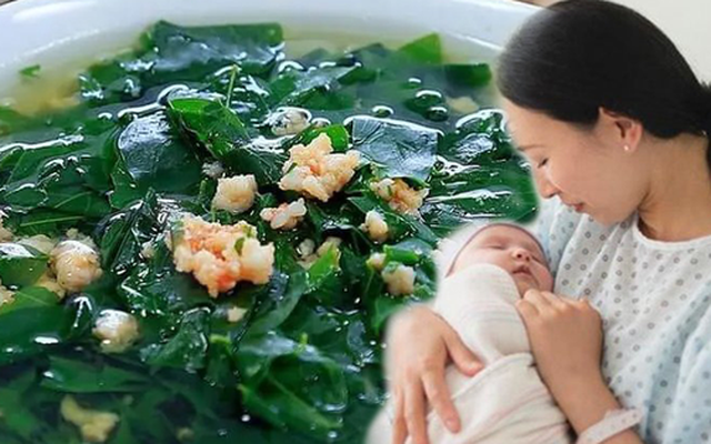 Vì sao cơm cữ cho bà đẻ không thể thiếu 2 món canh rau ngót và thịt nạc rang nghệ?