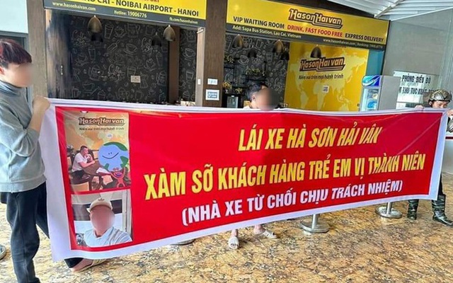 Công an làm việc với tài xế xe khách bị tố 'sàm sỡ hành khách trẻ em vị thành niên”