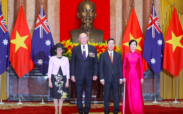 Chủ tịch nước Võ Văn Thưởng chủ trì lễ đón Toàn quyền Australia