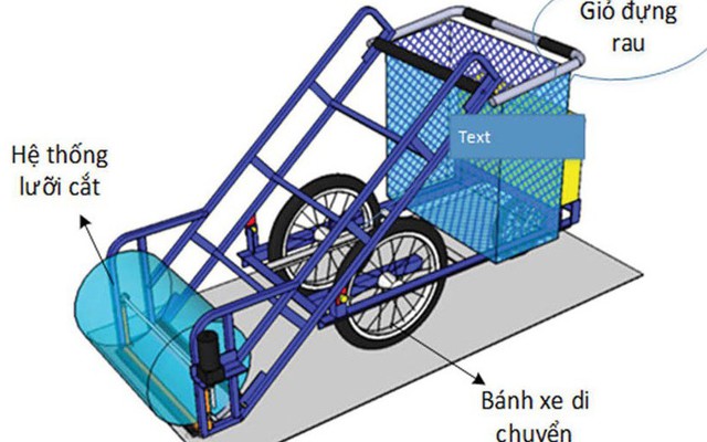 Máy thu hoạch rau bán tự động