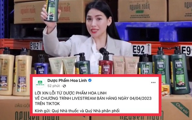 Sau ồn ào vụ thuê "chiến thần tóp tóp" bán dầu gội 18k, Dược phẩm Hoa Linh chính thức lên tiếng xin lỗi