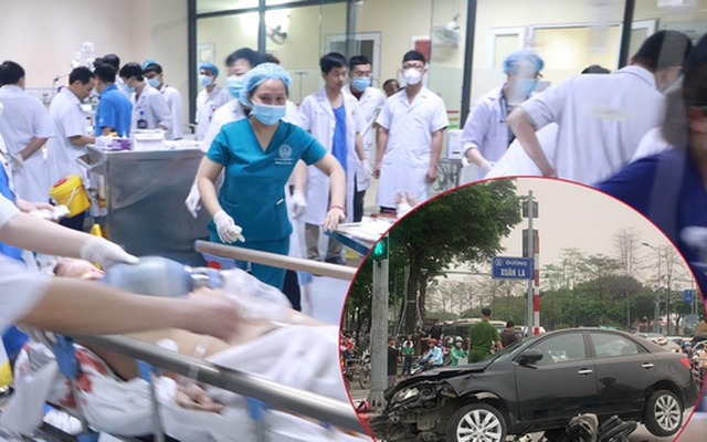Chùm ảnh: Tình trạng sức khỏe các nạn nhân trong vụ tông liên hoàn trên đường Võ Chí Công