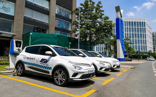 ASV Airports Taxi thuê 500 ô tô điện VinFast từ GMS, sẽ có taxi điện đưa đón khách đi Nội Bài, Tân Sơn Nhất