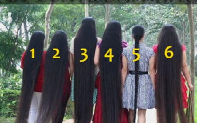Đâu là cô gái có mái tóc dài nhất trong ảnh này?
