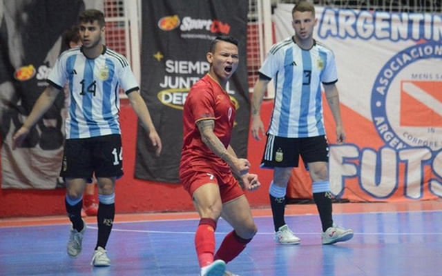 Thi đấu quả cảm, tuyển futsal Việt Nam gây ấn tượng mạnh trước Argentina