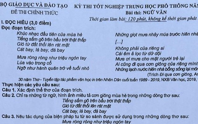 Bộ Công an thông tin nguyên nhân lộ đề thi Ngữ văn tốt nghiệp THPT 2023