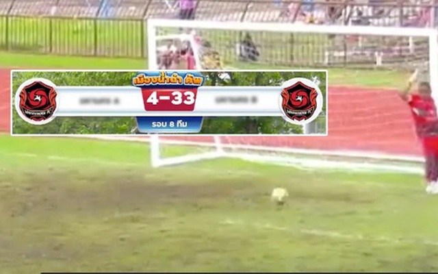 Ghi 33 bàn trong 1 trận, đội bóng Thái Lan khiến người hâm mộ ngỡ ngàng