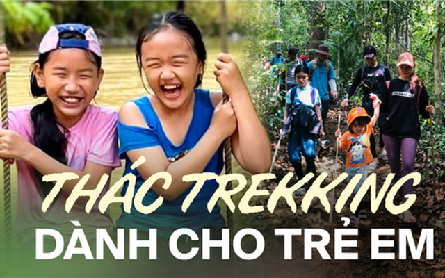 Các gia đình trẻ làm mới kỳ nghỉ hè bằng cách trekking thác Lưu Ly gần TP.HCM