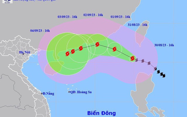 Bão số 3 giật trên cấp 17 đã đi vào Biển Đông, liệu có gây thời tiết xấu trên đất liền dịp 2/9?