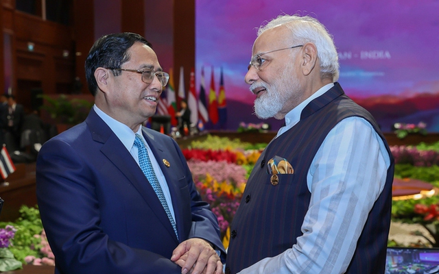 Thủ tướng Phạm Minh Chính gặp Thủ tướng Ấn Độ Narendra Modi