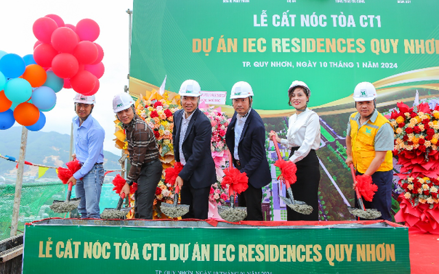 Chính thức cất nóc dự án nhà ở xã hội IEC Residences Quy Nhơn