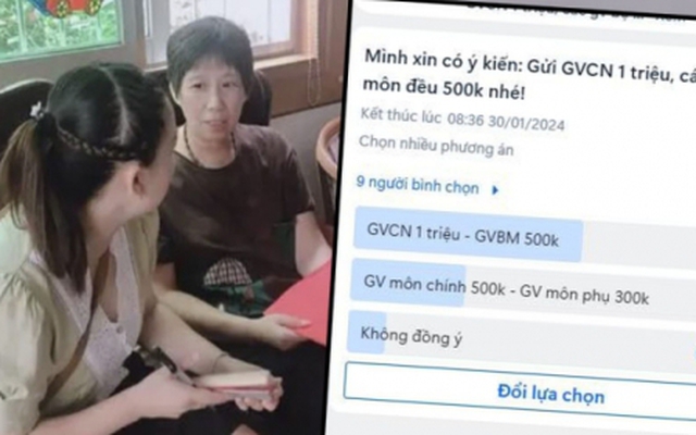 Bức xúc với yêu cầu trích quỹ lớp để lì xì Tết giáo viên, một phụ huynh gay gắt: "Lần này, mình quyết làm đến cùng!"