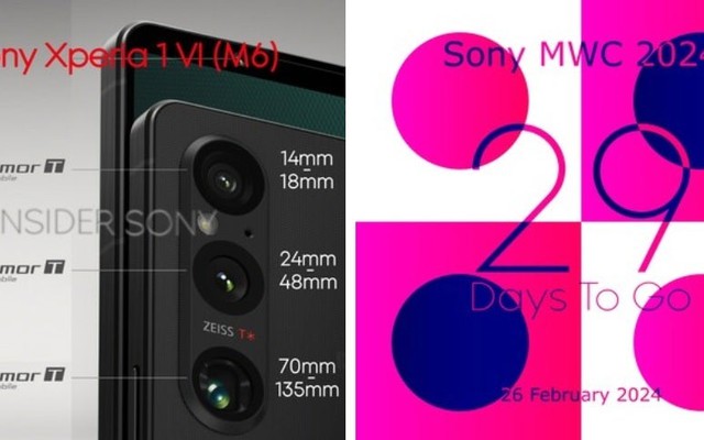 Rò rỉ thông số camera sau của Sony Xperia 1 VI