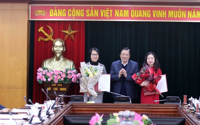 Ban Nội chính Trung ương bổ nhiệm 2 nữ cán bộ quản lý cấp vụ