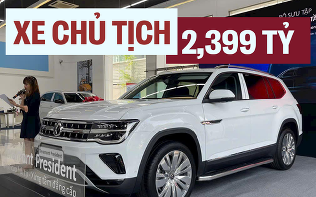 VW Teramont President về đại lý: Giá 2,4 tỷ đồng, hàng 2 ghế 'chủ tịch', có ADAS, giới hạn 88 xe trong năm 2024