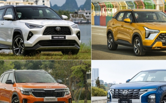 So sánh Toyota Yaris Cross V với Xforce Exceed, Creta 1.5 đặc biệt, Seltos Delux