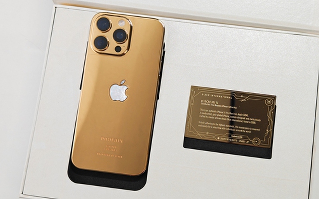 Cận cảnh iPhone 16 Pro Max mạ vàng 24K: Giới hạn 200 chiếc trên toàn cầu, giá gần 100 triệu đồng