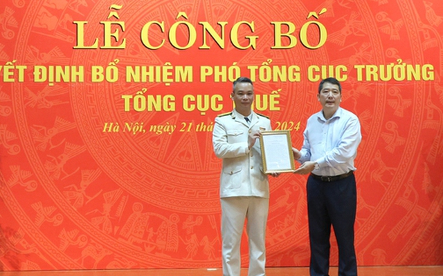 Công bố quyết định bổ nhiệm tân Phó Tổng cục trưởng Tổng cục Thuế