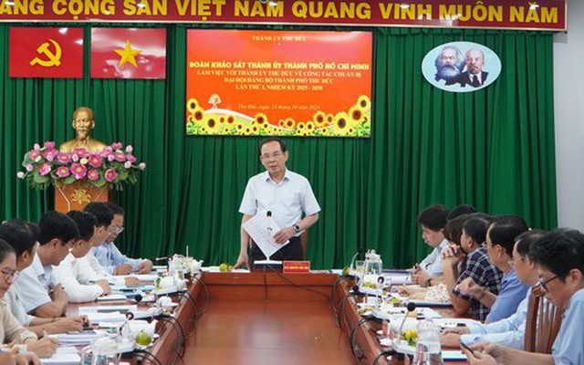 Vì sao TP Thủ Đức đề xuất tăng thêm một Phó Bí thư Thành ủy?
